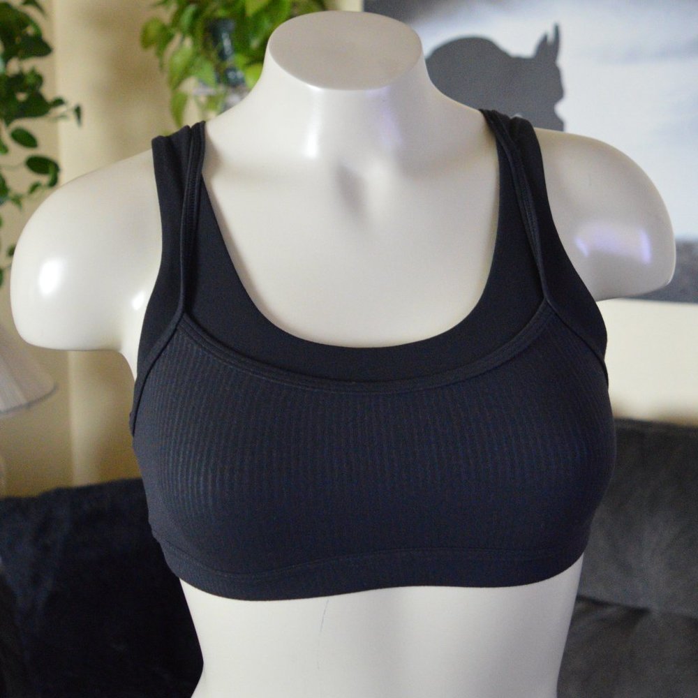 Lululemon Athletica Pin Stripe Sports Bra Strappy